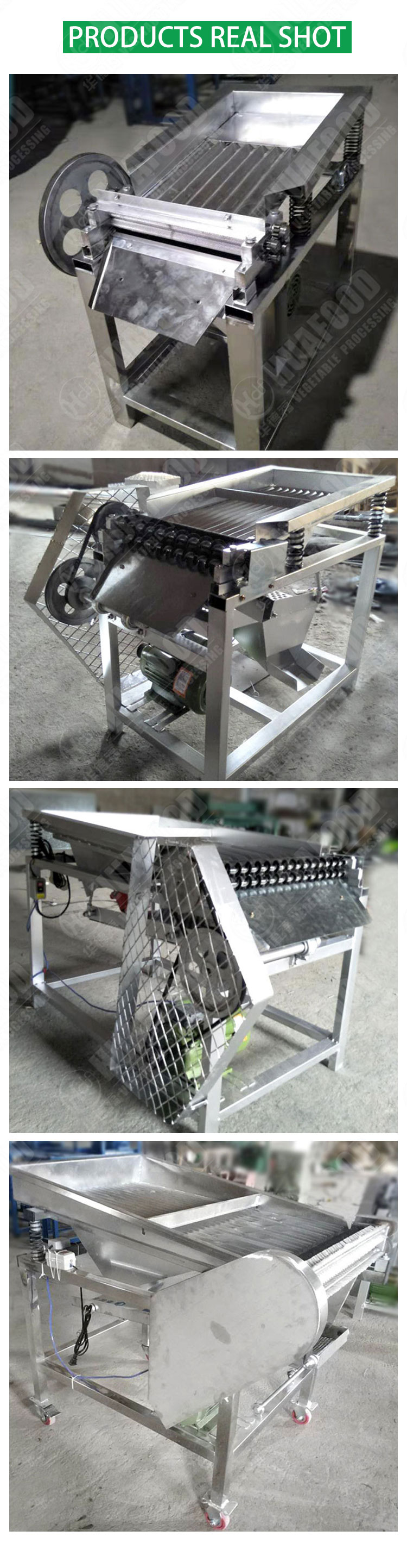High Productivity Fruit Vegetable Processing Equipment Green Pea Sheller