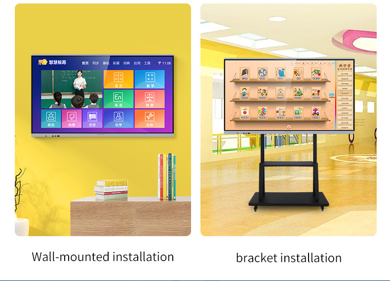 65 '' Big Indoor Education Interactive Whiteboard Touch Advertising LED Display