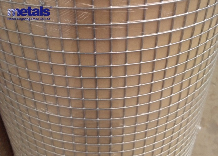 Galvanized Welded Wire Mesh - 1/2 Inch Square Aperture, Silver - Ideal for Fencing and Construction