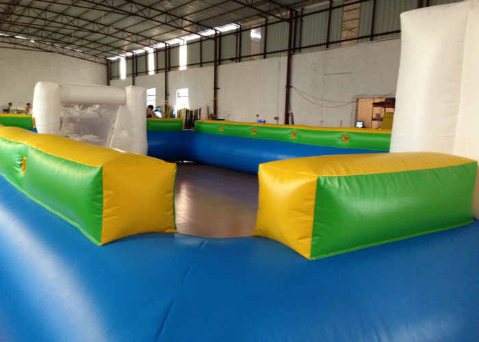 Waterproof PVC fabric Inflatable football Soccer Field Big Party Inflatable Soccer pitch for ball game