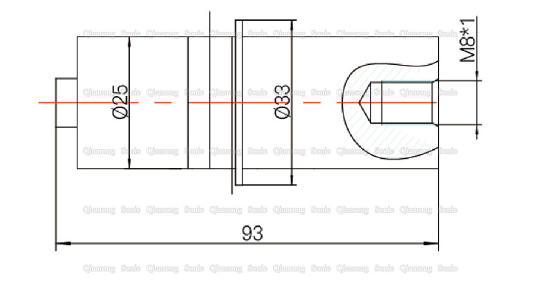 28Khz Ultrasonic Piezoelectric Transducer , Ultrasonic Vibration Transducer With 2Pcs 25mm Ceramics Rings