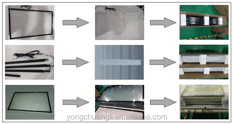 23.6 Inch Interactive Touch Screen Frame Panel Overlay Kit