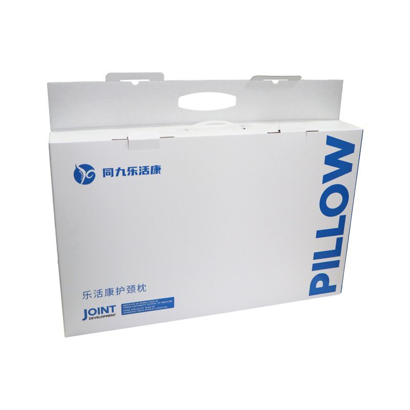 Custom Logo Folding Flat 3-Ply Corrugated Cardboard Kraft Paper Household Pillow Sports Fitness Packaging/Shipping/Moving/Storage Boxes Mailer Box with Handle