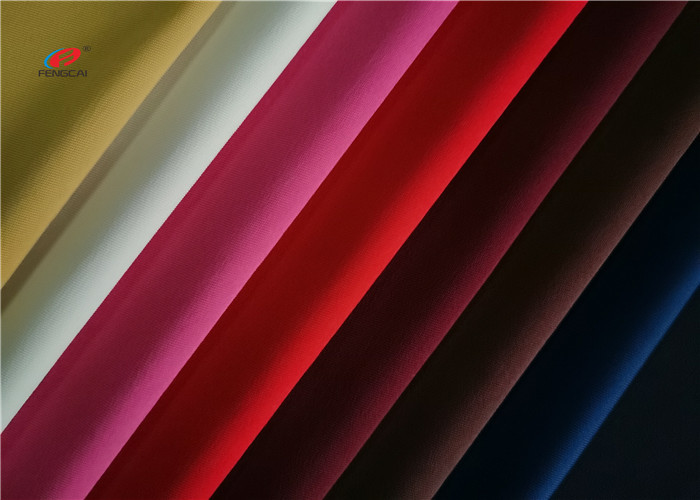 Dull Colours Single Jersey Polyester Spandex Fabric Customized