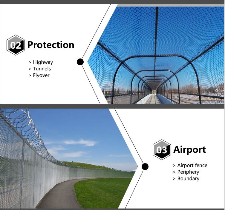 3.15mm Wire 4ft Height Steel Chain Link Fencing With Expanded Mesh