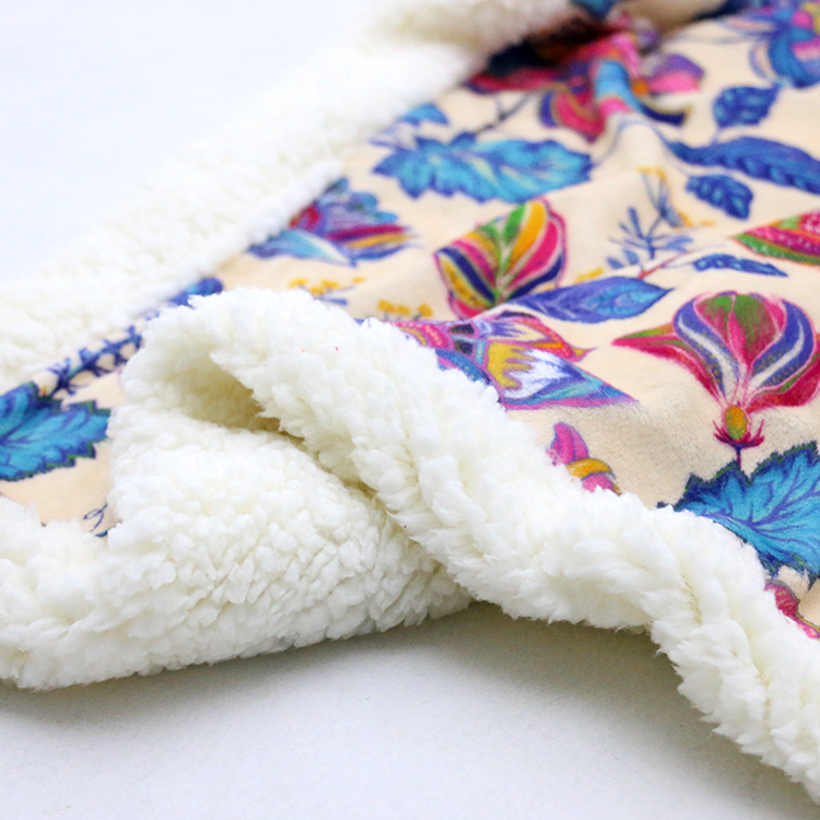 Christmas Customized Printed Sherpa Throw Soft Cozy Plush Fleece Blankets for Sofa Bedding Winter