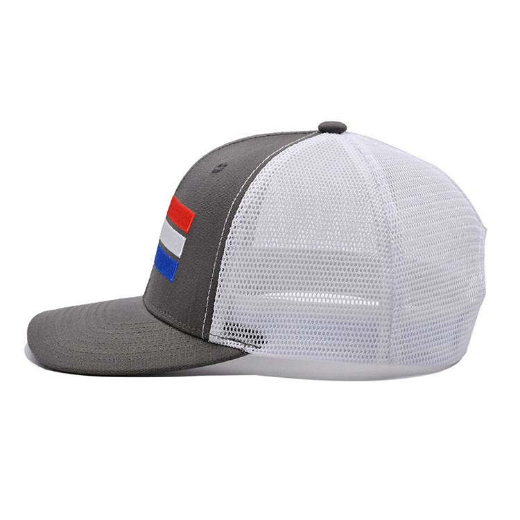 Pre curved Richardson 112 Trucker Hats 6 Panel Flat Embroidery Custom Logo