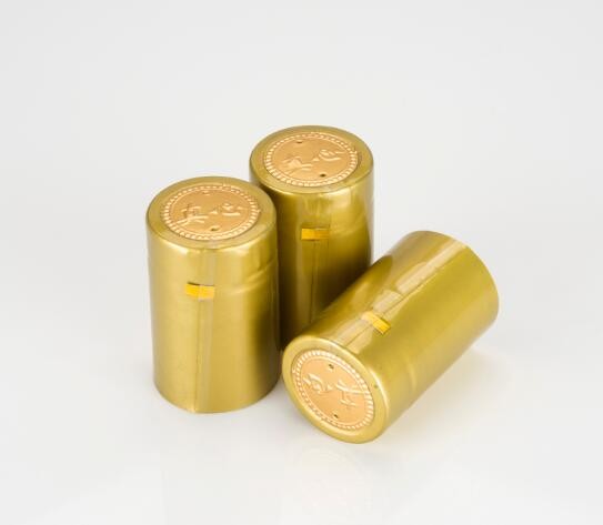 Gold PVC Shrink Capsules for Vodka (size 31.5 X 60mm)