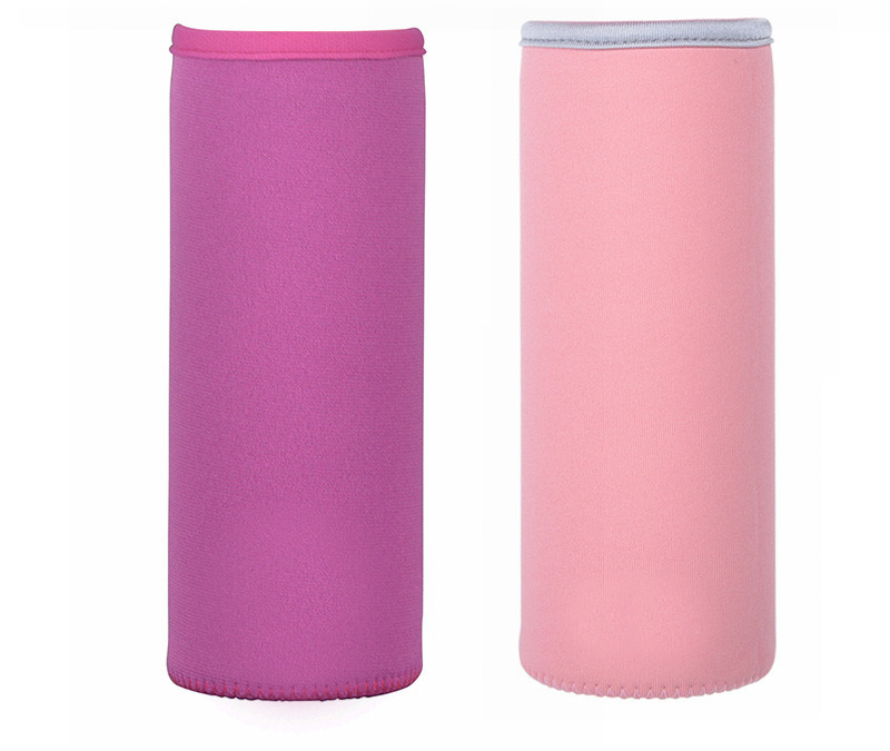 Solid Color Insulated Neoprene Water Bottle Cover