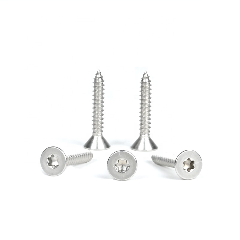 Metric Stainless Steel ST4.8*30mm Flat Torx Head Self-Tapping Screws Sus316 Sharp Point Self Drilling Tapping Screw