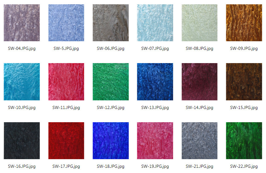1/8" Acid Blue Marbling Cast Pearl Acrylic Sheets For Home Decor Handcraft