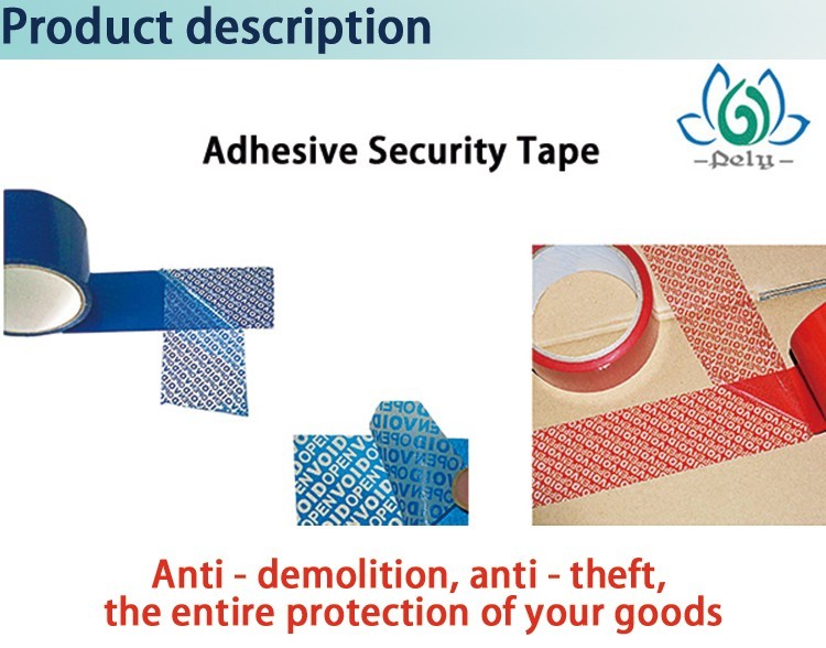Custom Printed Water Activated PET Tamper Proof Seal Stickers