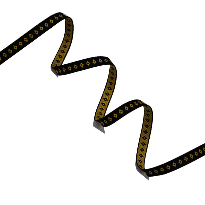 Custom Logo Narrow Polyester Jacquard Tape For Cloth Bags