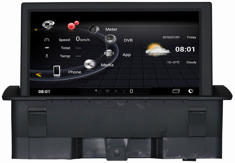 Ouchuangbo car radio gps navigation for Audi A1 2010-2016 support BT MP3 mirror link android 9.0 OS 4GB+64GB