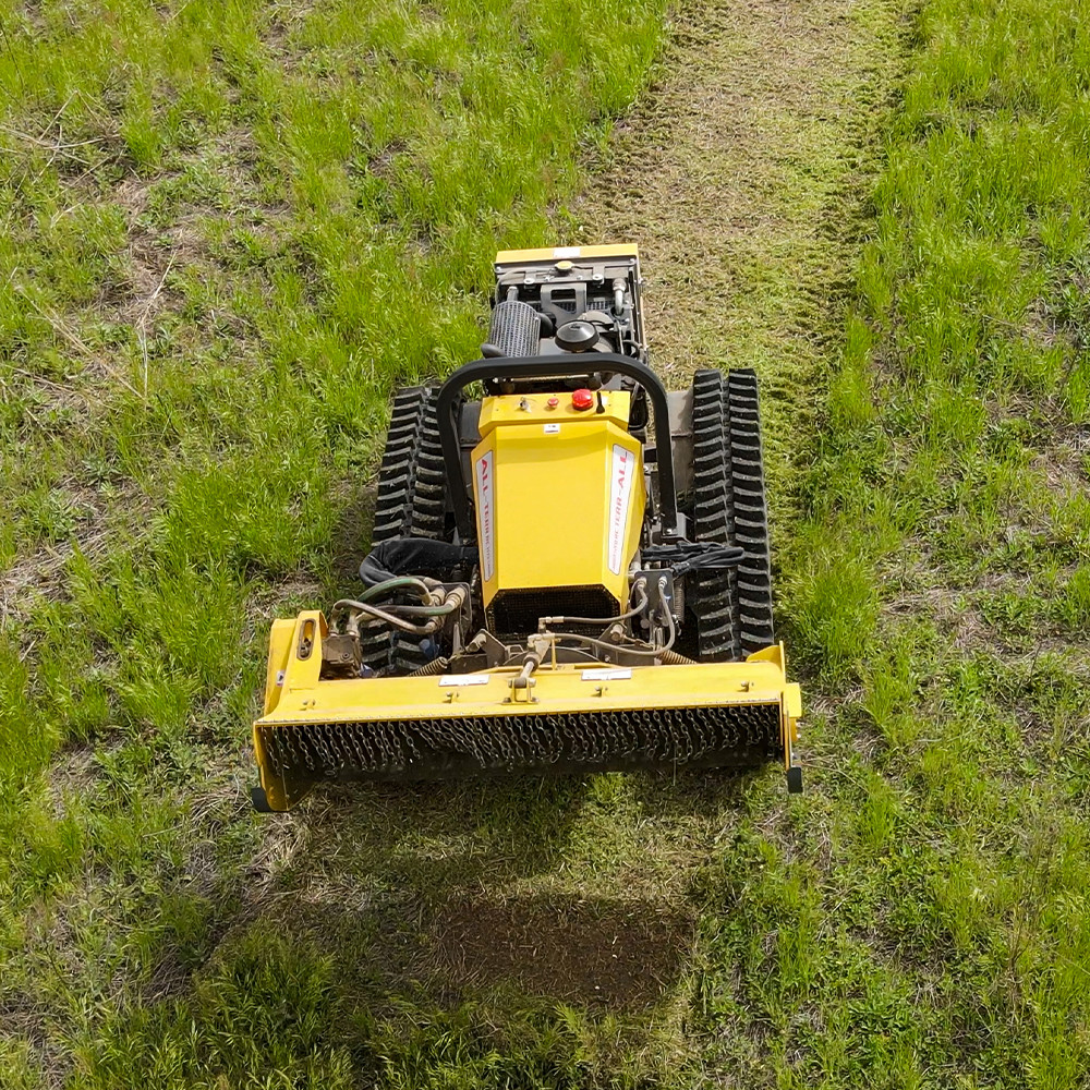 ISO All Terrain Electric Remote Control Lawn Mower Yanmar Engine Hydraulic Platform
