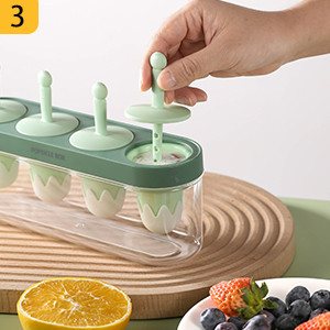 Creative DIY Ice Cream Popsicle Molds Easy To Clean Odourless