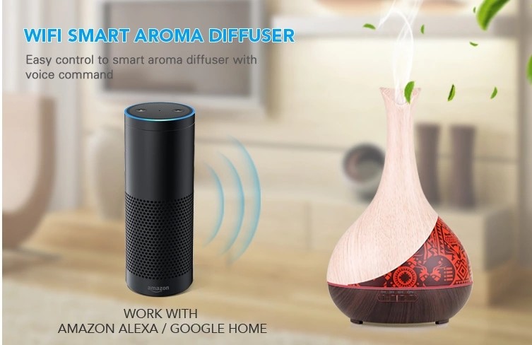 Wireless 300ml Smart WiFi Essential Oil Diffuser