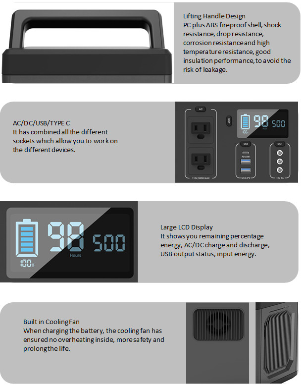 Jackery Portable Solar Power Station 1000W 2000W For Camping