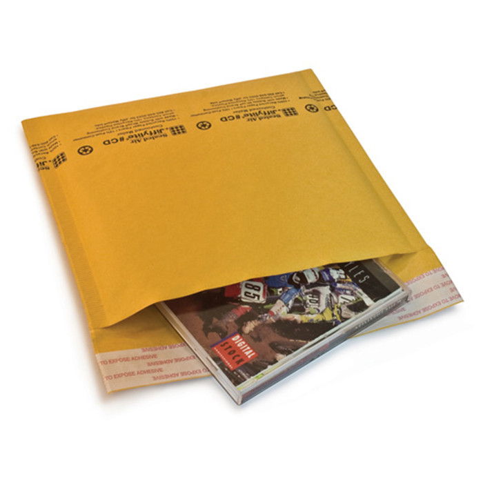 Kraft Yellow Bubble Wrap Envelope / Kraft Paper Mailers UV Proof 175x260mm #D