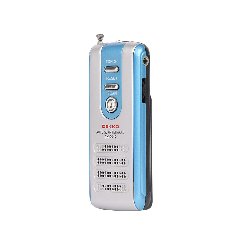 Battery Powered FM Speaker Radio Portable 105mm Earphone Mini 108MHz