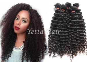 China Deep Curly Long Brazilian Human Hair Weave Professional No Chemical Hair Extensions on sale