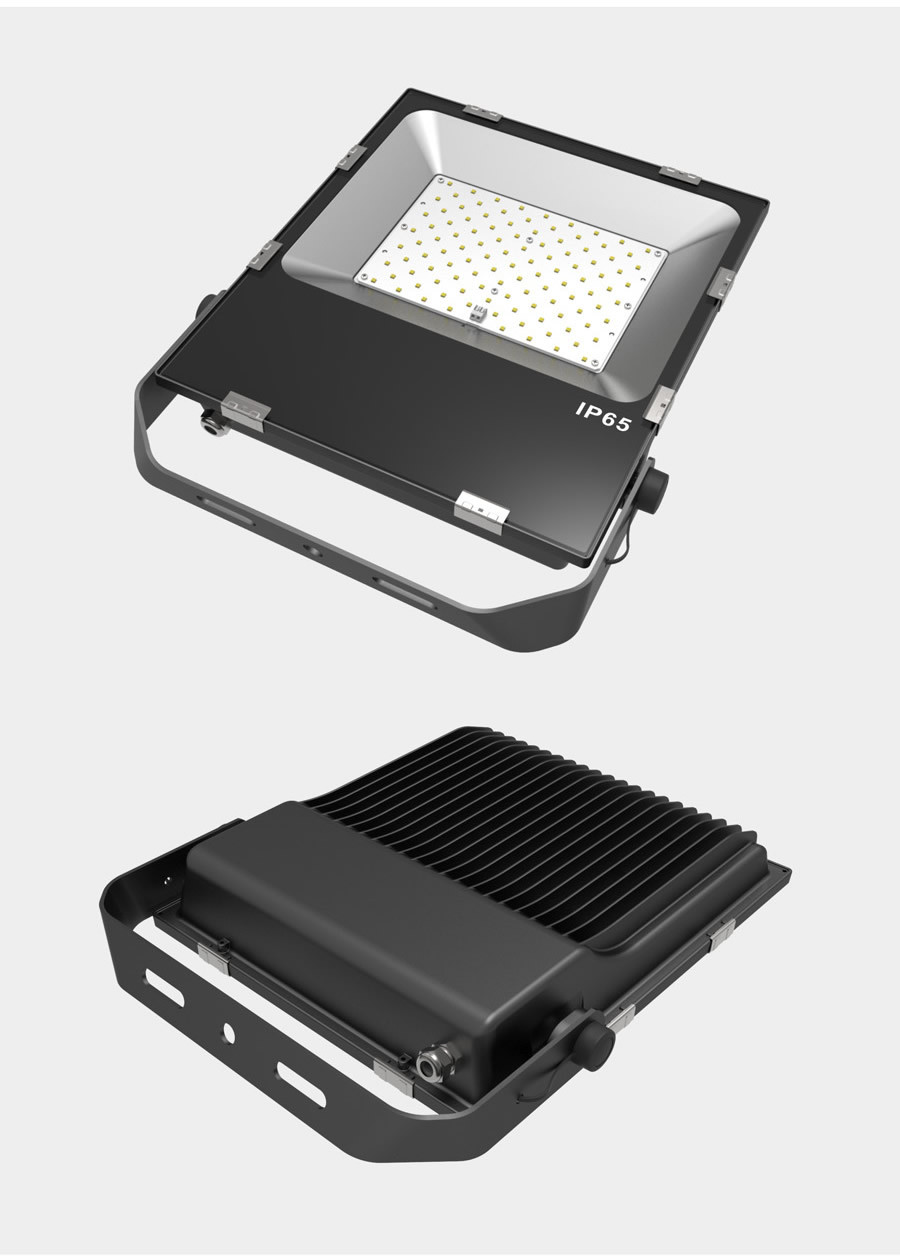 Outdoor Flat Pad Type 110 Lm / W 3030 Chip Waterproof LED Flood Lights 50w 80w 100W 150W 200W