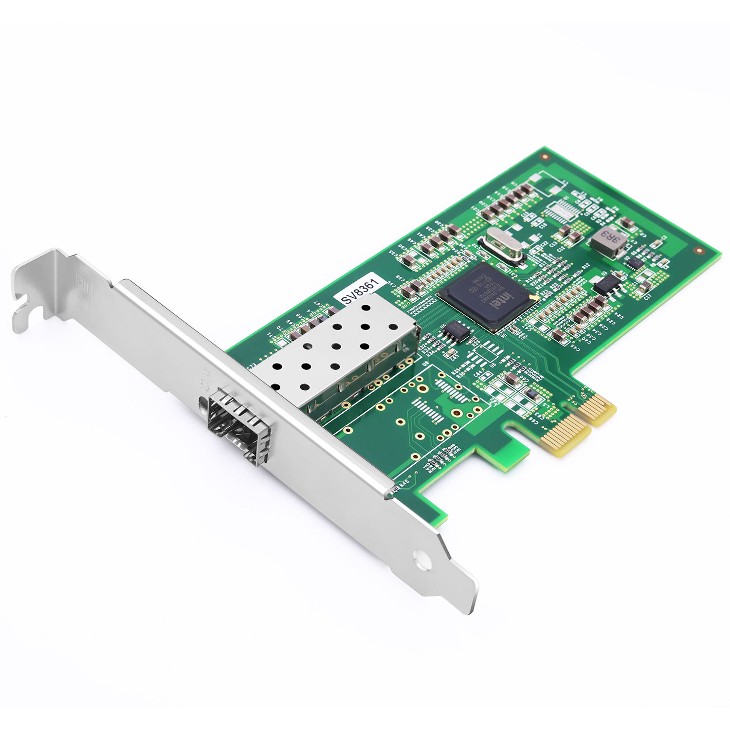I350-F1X1 Network Interface Card SV8361 PCIe v2.1 5.0 GT/s x1 lanes NHI350AM2 SFP Ports 1000 Mbps