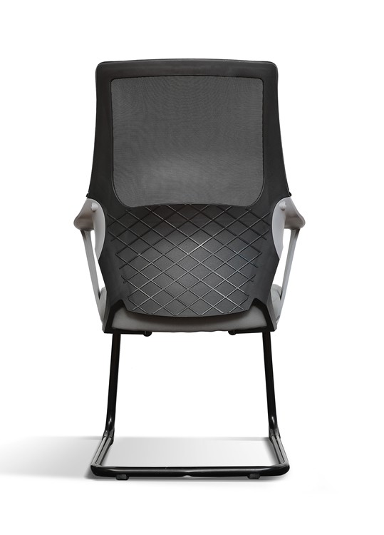 Executive Chairs Office Furniture, Metal Frame Breathable Mesh Upholstered Seat Guest Reception Visitors Meeting Chair