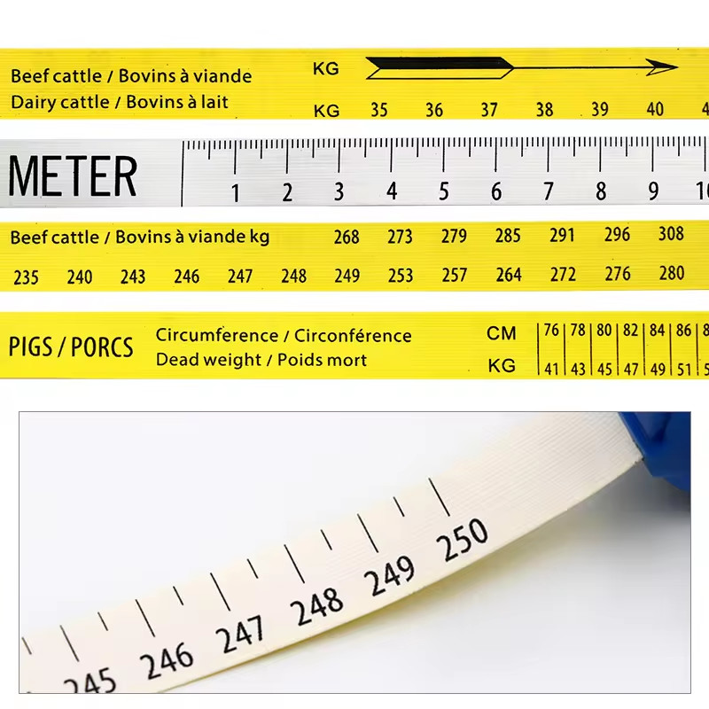 Livestock Cow Weighing Tape Measure Easy To Use Pig Cattle Animal Body Weight Measure Tape Soft Measuring Tape
