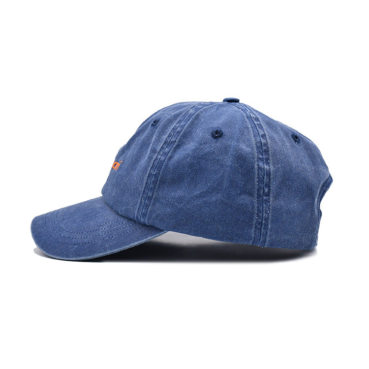 Washed Baseball cap custom logo pure cotton washed cap for men and women hand wash