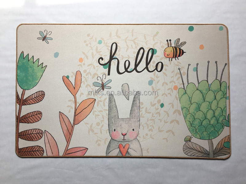 Minglu BFM-030 door mat High quality Suede Fabric door floor mat bath mat with none slip rubber backed