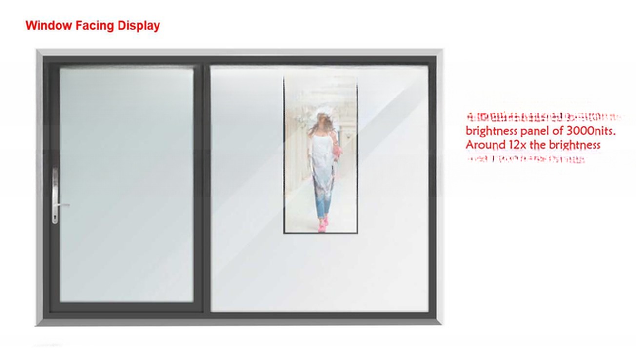 32" 43" Inch 2500-3000 Nit High Brightness LCD LED Advertising monitor Digital Signage video display with photo sensor