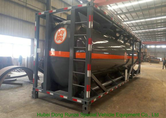316 Stainless Steel ISO Tank Container 20 FT For Hazardous Liquids Road transport