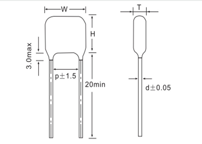CBB22 155J400V 1.5uF Metallized Polypropylene Film Capacitor