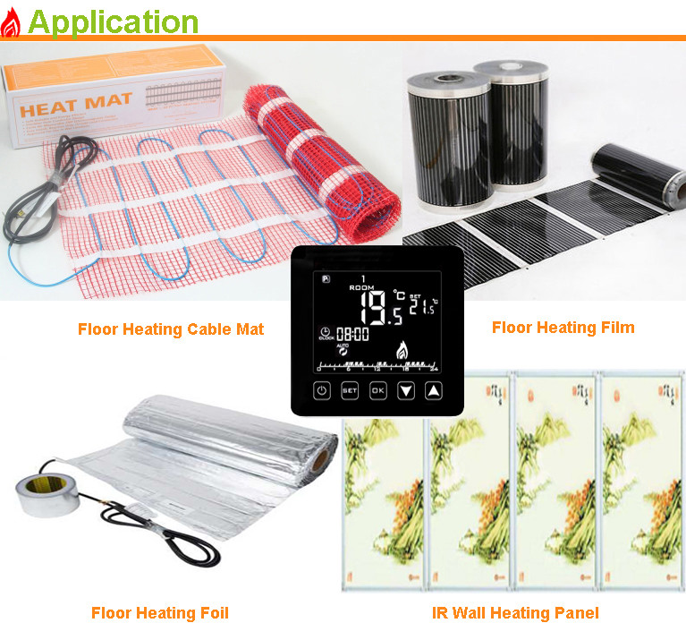 Motorcycle Programmable Room Thermostat Underfloor Heating Temperature Control