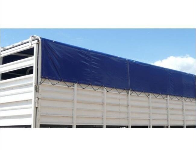 680 Gsm Durable PVC Truck Cover Coated Tarpaulin Waterproof Inflaming Retarding Tarpaulin Truck Cover