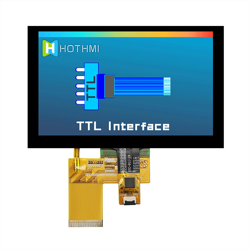 5 Inch 800X480 Pcap Monitor Wide Temperature TFT LCD Module Touch Screen