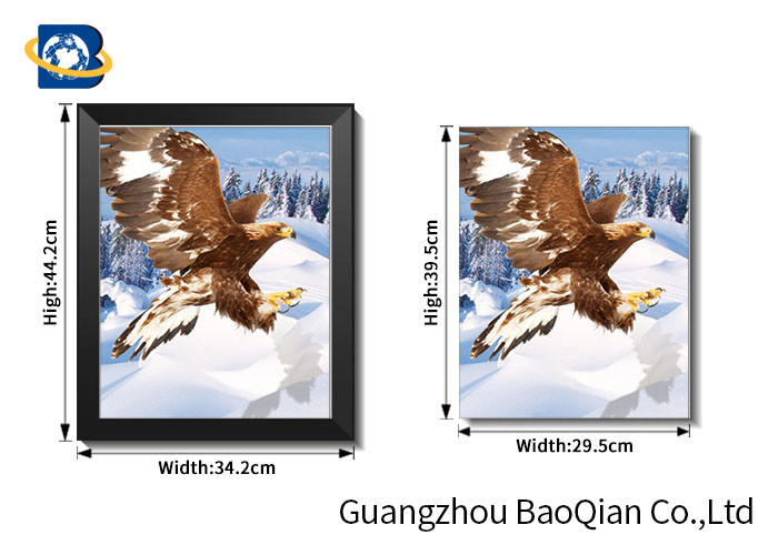 Wall Hanging Decorative Beautiful Flying Eagle 3d Flip Moving Home / Hotel Wall Decoration