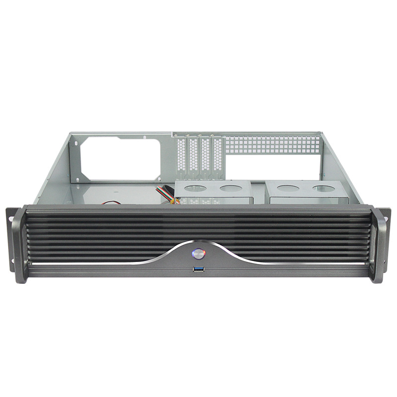 2U Server Industrial Computer Box Monitoring Small Board Large Power Supply USB3.0 Private Mold and Stock for B2B Orders