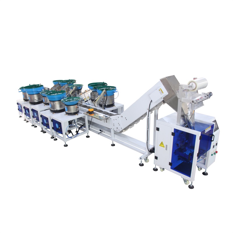Pva Film Sachet Pouch Multi - disc Screw Hardware Plastic Bags Rotary Bucket Type Packing Machine