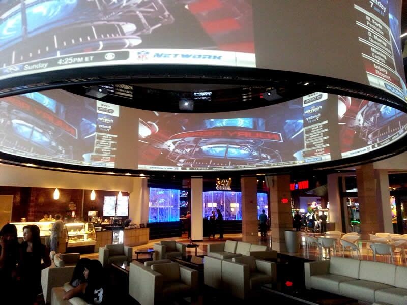 Acoustically Perforated Curved Projector Screen For HD Cinema Simulator System