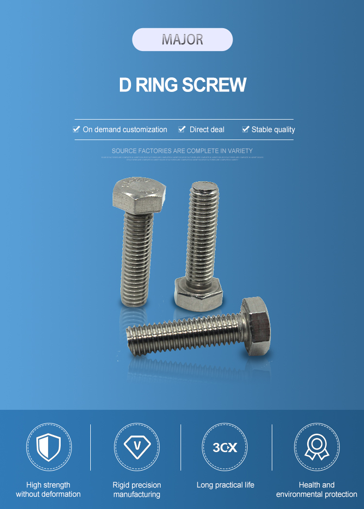 Stainless Steel Hex Bolts DIN 933 SS304 Passivated Finish ISO4017 DIN933 M3 M4 M5 M6 M8