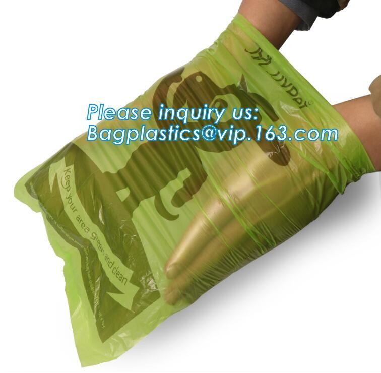 High Quality Eco-friendly Degradable Fashion With Printing Doggy Pet Dog Waste Poop Bags, Eco friendly pet dog waste poo