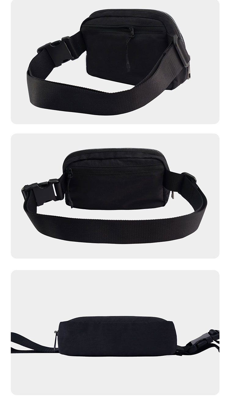 Unisex Casual Sports Waist Bags Crossbody Chest Bag With Adjustable Strap