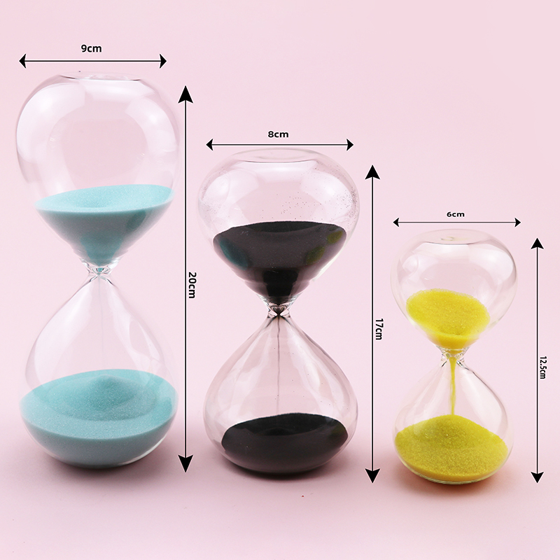 240 Minutes Hand Blown Glass Hourglass Sand Timer For Desktop Home Decor
