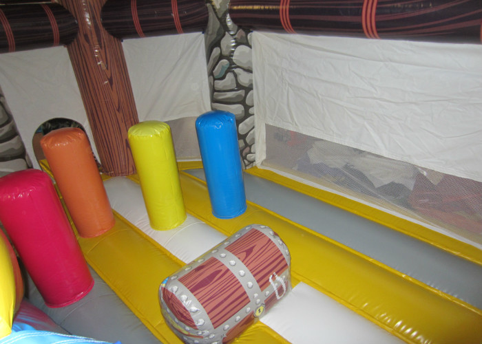 Commercial Pirate Ship Bounce House , Indoor Playground Pirate Ship Bouncer 5 X 6m