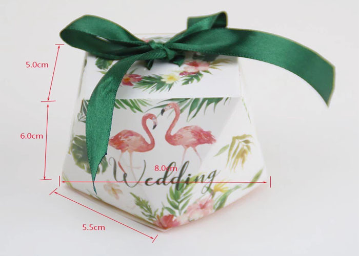 Novel Elegant Wedding Favor Candy Boxes Weight 7g Different Colors Available