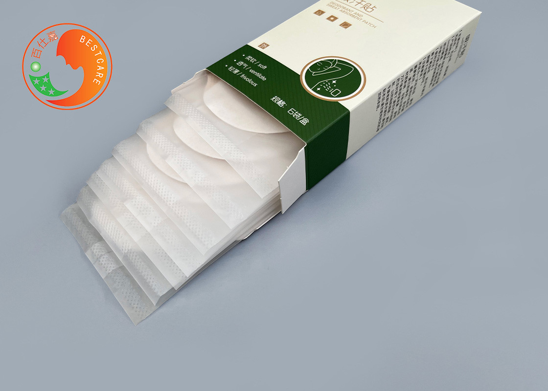 Sweat Proof Disposable Armpit Pads Easy Remove Anti Perspirant Privatle Label