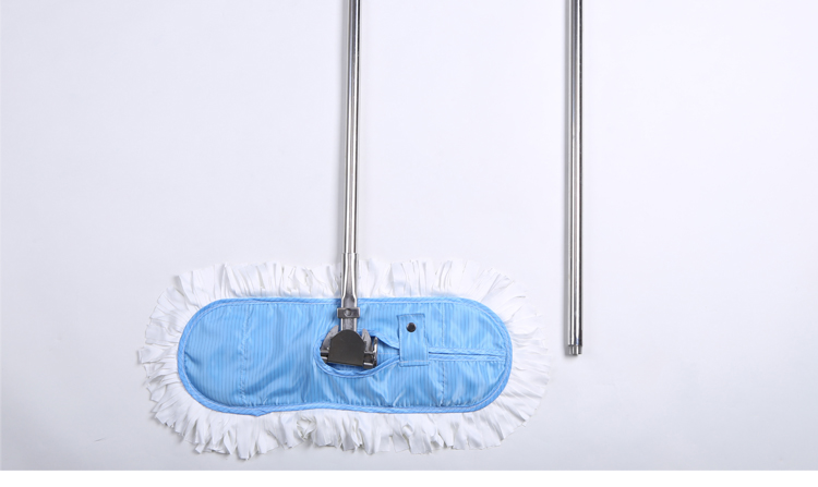 High Quality Lint Free Reusable Anti Static ESD Microfiber 304 Stainless Steel Cleanroom Cleaning Mop