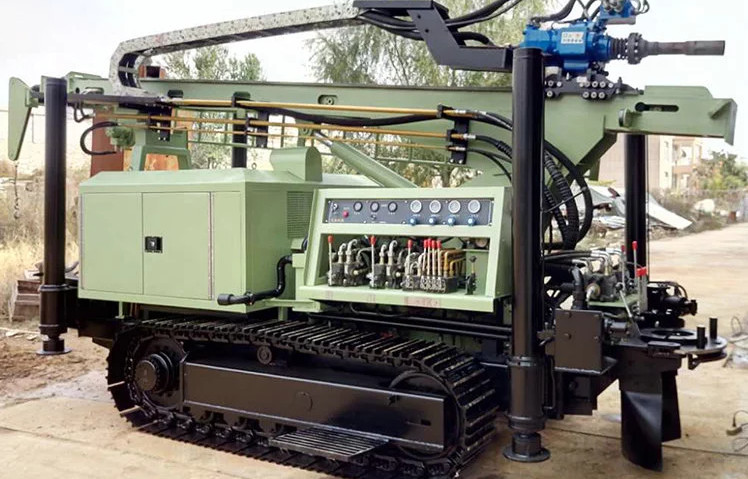 8T Pile Drilling Machine SLY550 350 Meter Rock Drilling Rig Hydraulic Crawler